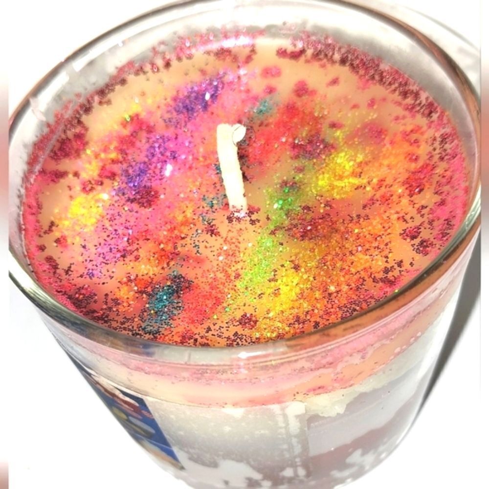 Hand crafted limited edition PRIDE dessert candle 6 oz